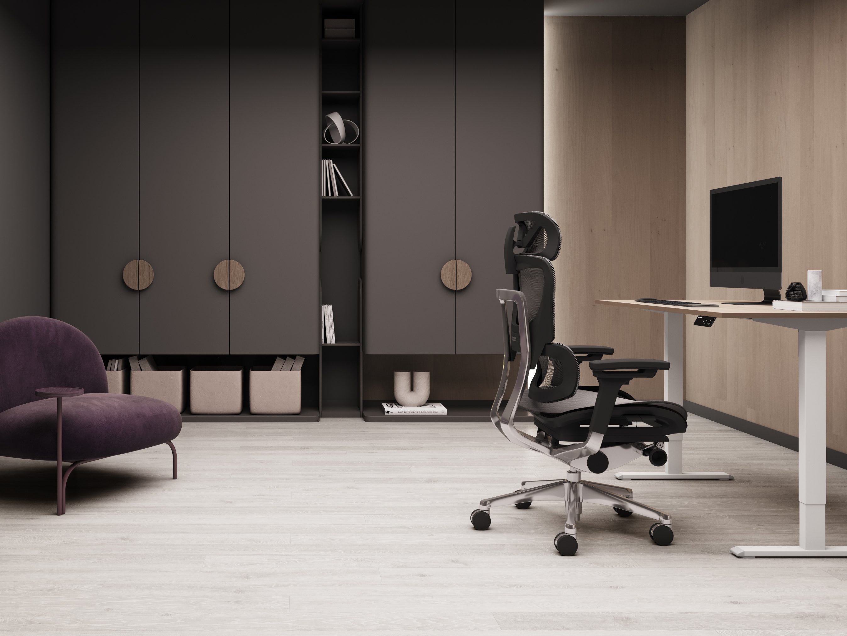 Кресло ADAPWORK L1 Mesh Lead Ergochair Deep Black Кресло ADAPWORK L1 Mesh Lead Ergochair Deep Black